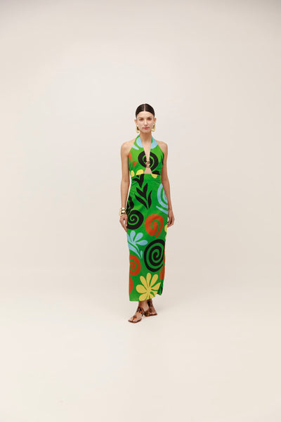 cala de la cruz green dress Emerald Green Straps Leaf Applqies Tight Homecoming Dress VK23081401 –  Vickidress main image 1