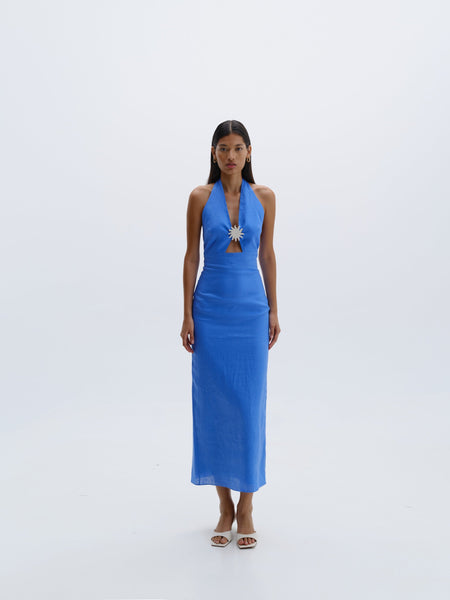 cala de la cruz ornella ruched jersey maxi dress Cala De La Cruz Ornella Ruched Jersey Maxi Dress