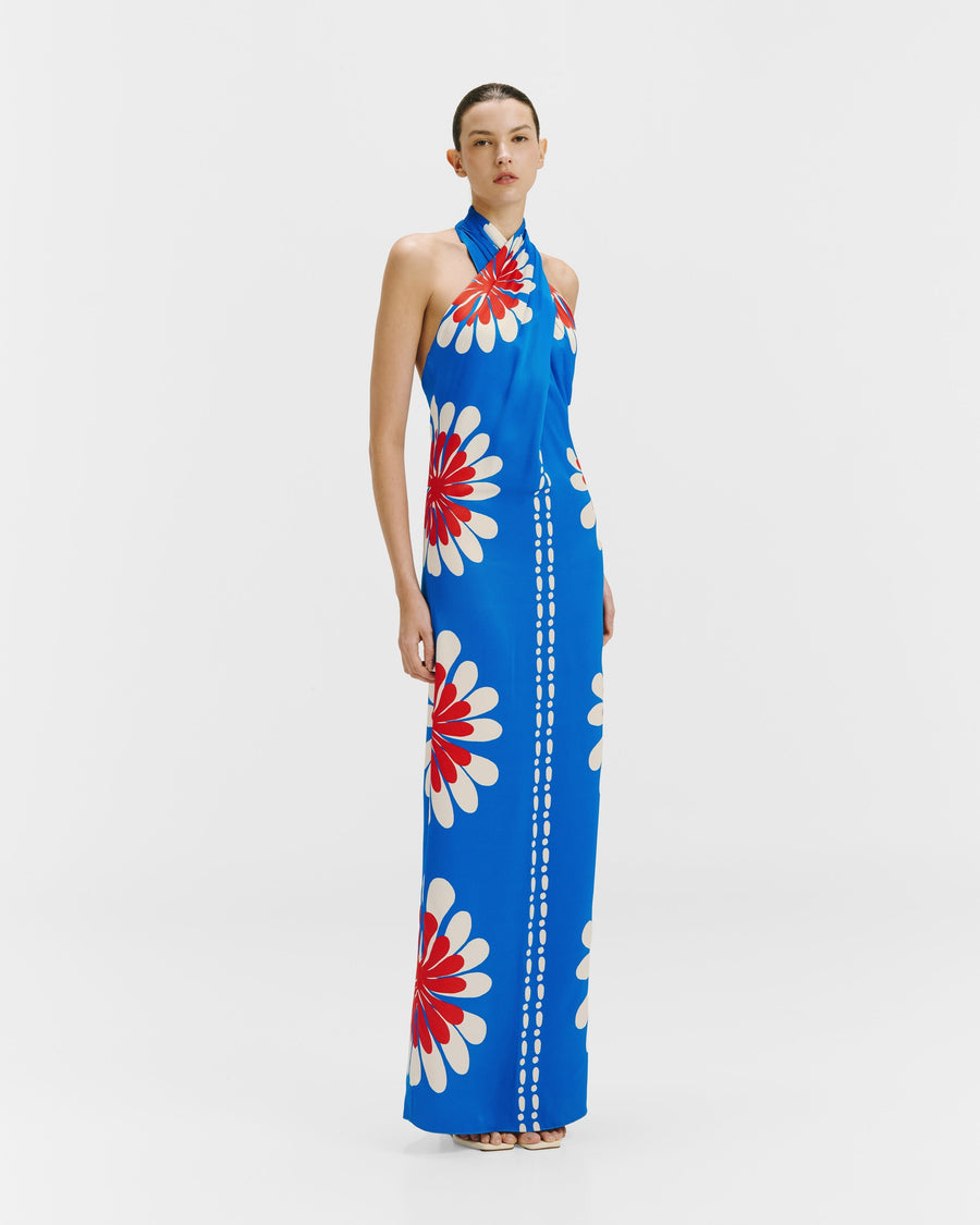 cala de la cruz ornella ruched jersey maxi dress Cala De La Cruz Ornella Ruched Jersey Maxi Dress