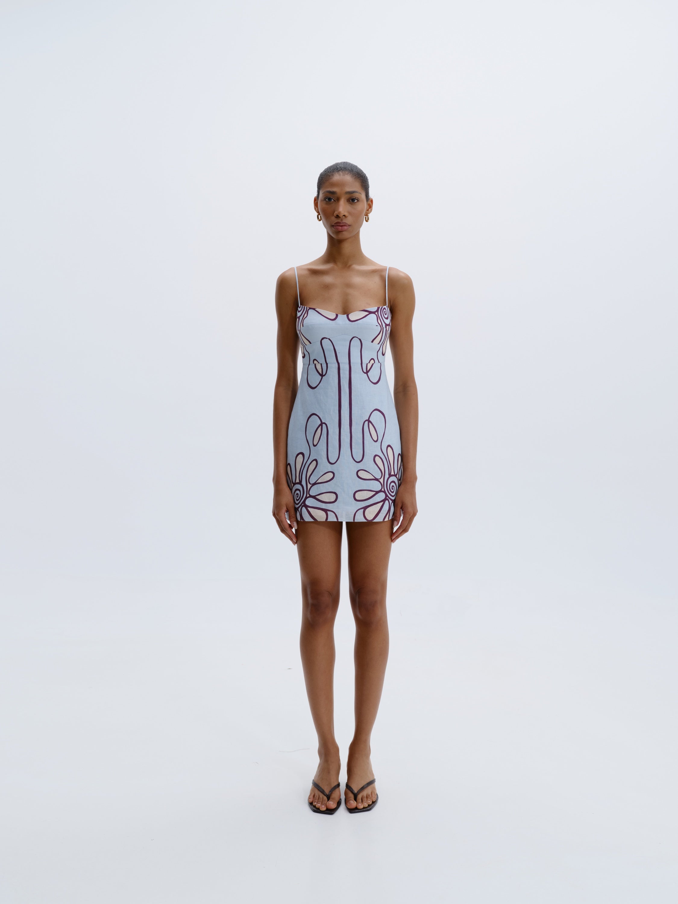 cala de la cruz lucca linen mini dress Cala de la Cruz Lucca Dress in Pink. Size L. Also in XL