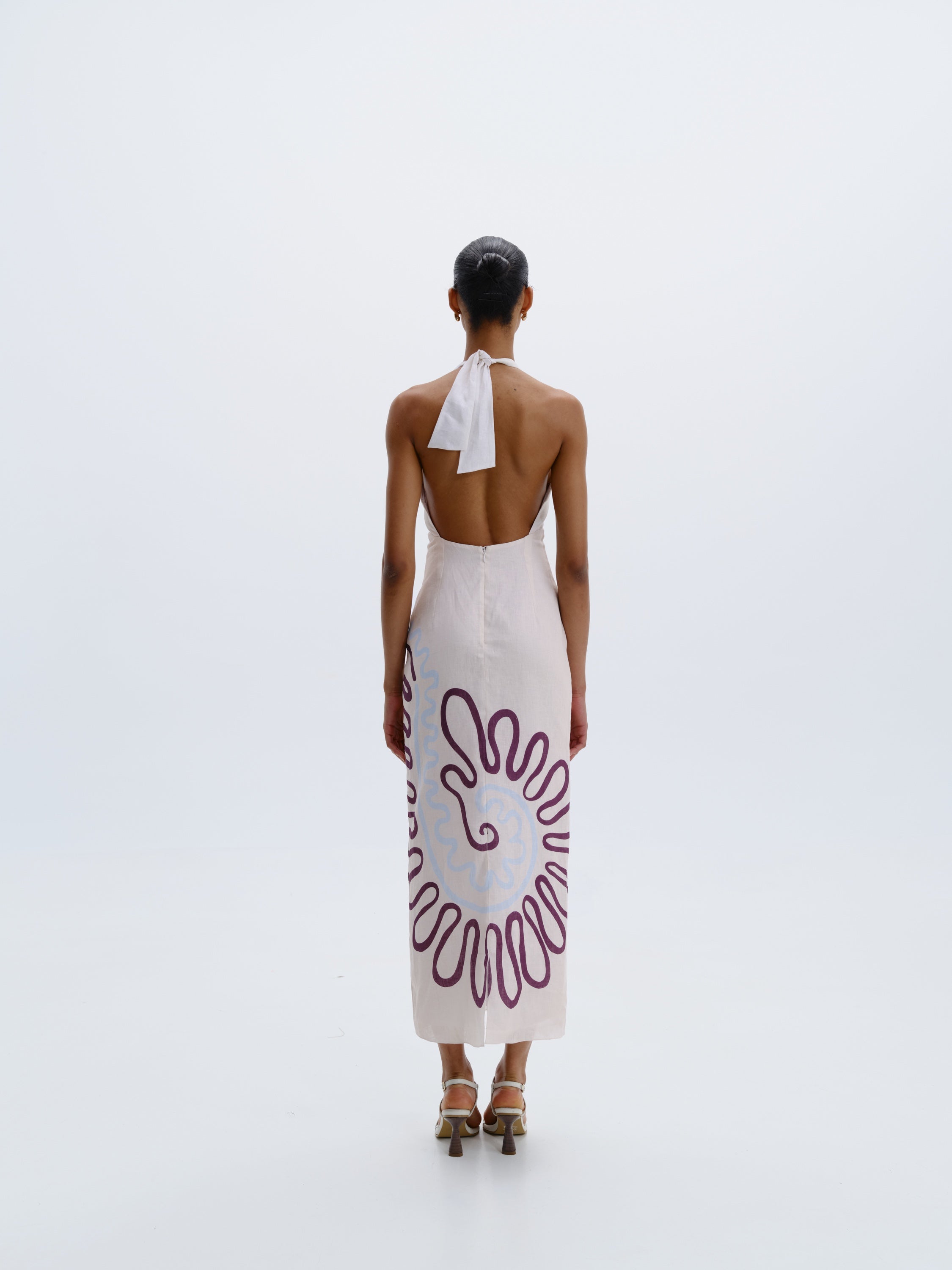 Cala de La Cruz Clara Dress - Namur Celeste